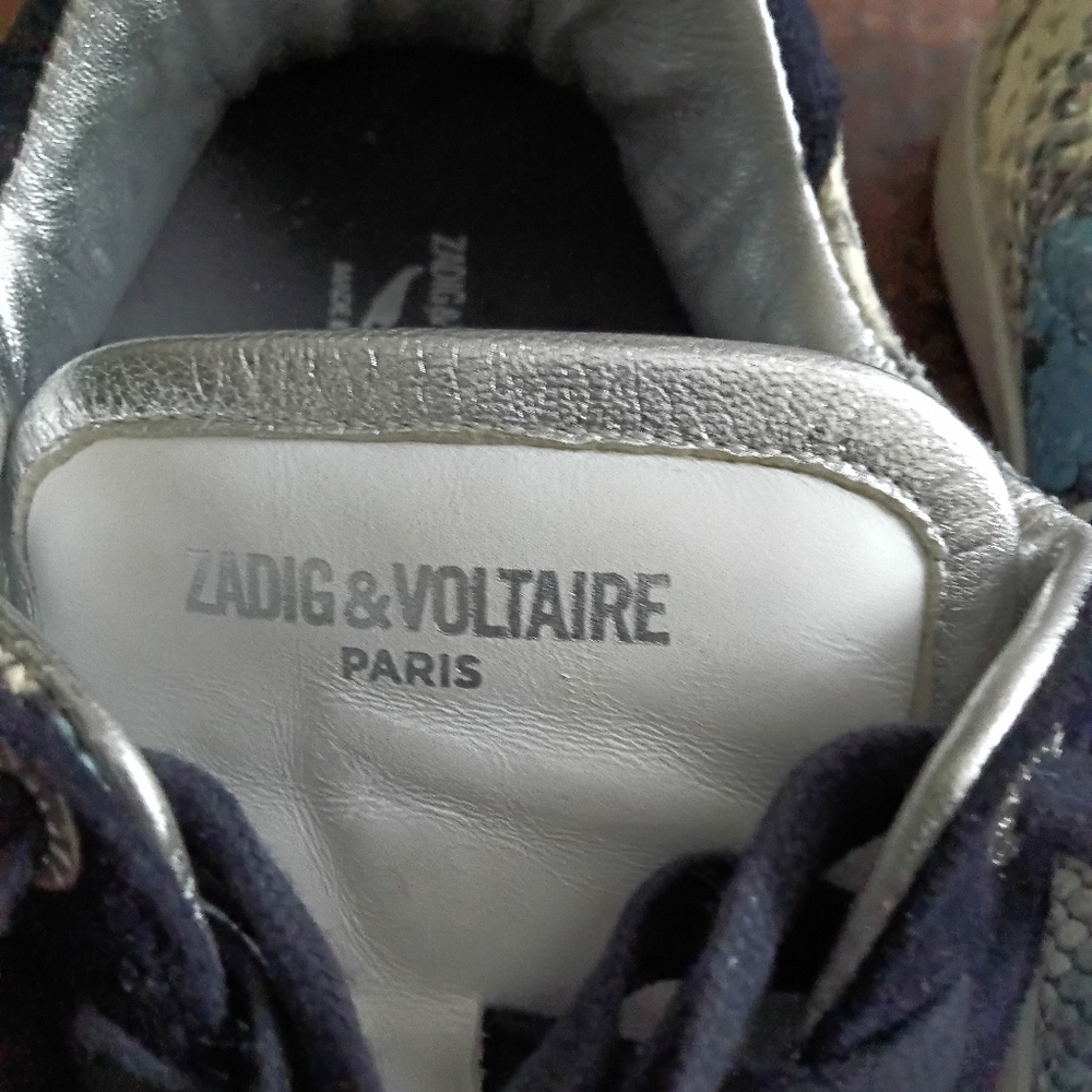 Zadig & Voltaire Sz. 10 Wild Low Top Sneakers - Picture 15 of 16